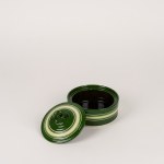 Glazed ceramic container with lid, Rometti Umbertide, 1940s