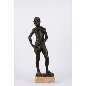 Nicola Rubino (Alcamo, April 3, 1905 – Rome, February 25, 1984) Bronze figure of a woman, 1943