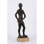Nicola Rubino (Alcamo, April 3, 1905 – Rome, February 25, 1984) Bronze figure of a woman, 1943