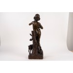 French School, 19th century, *Bronze Flute Player*, *Idylle*