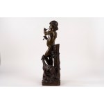 French School, 19th century, *Bronze Flute Player*, *Idylle*