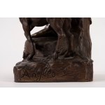 French School, 19th century, *Bronze Flute Player*, *Idylle*