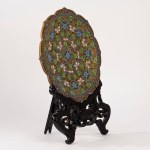 Large cloisonné enamel plate, China, 20th century