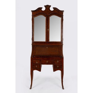 Trumeau made of marquetry-inlaid wood