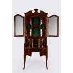 Trumeau made of marquetry-inlaid wood