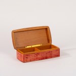 Lacquered and painted wooden and parchment box, Aldo Tura, 1950s