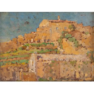 Guglielmo Pellegrini (Udine, 1901–1963), *Impression in Tuscania*, 1929