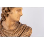 Large terracotta bust of Apollo