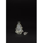 Murano glass Mugnoni bottle with stopper, probably Ercole Barovier, 1950s