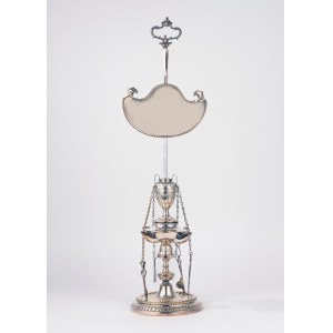 Silver metal lamp