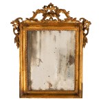 Carved and gilded wooden mirror, 19th century