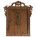 Carved and gilded wooden mirror, 19th century