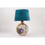 Ugo Zaccagnini, Ceramic table lamp shaped like a globe