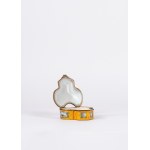 Polychrome porcelain jewelry box, Sèvres manufacture, 19th century