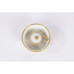 Polychrome porcelain inkwell, Limoges, France