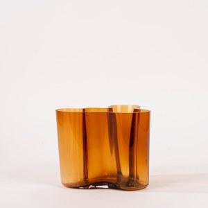 Alvar Aalto, Amber Glass Vase, 1991