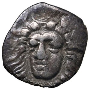 Greek coins - CAMPANIA Phistelia - Obolo (circa 325-275 a.C.) Te...
