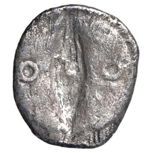 Greek coins - LUCANIA Metaponto - Obolo (Circa 540-510 a.C.) Spi...
