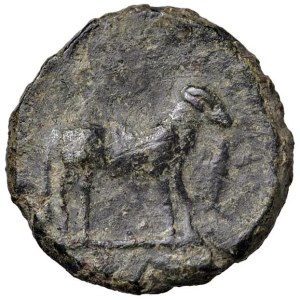 Greek Coins - SICILIA Nakone Æ (circa 330–310 B.C.) Head to the right -...