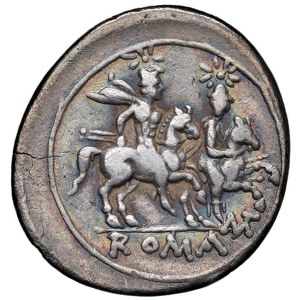 Roman coins Republic - Anonime - Quinario (211-210 a.C., zecca in Apulia)...
