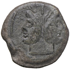 Roman Coins of the Republic - Anonymous - As with Star Symbol (169–158 B.C.) Head...