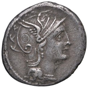 Roman coins Republic - Claudia - Ap. Claudius Pulcher - Denario (111-110 ...
