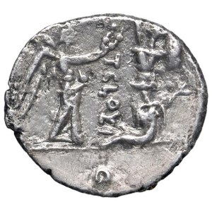 Roman Coins of the Republic - Cloulia - T. Cloulius - Quinario (98 B.C.) Head...