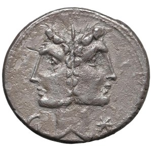 Roman coins Republic - Fonteia - Man. Fonteius - Denario (114-113 a.C.) T...