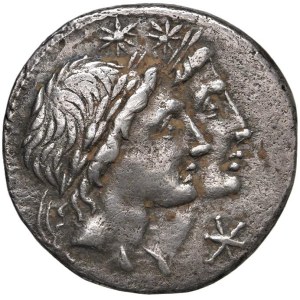 Roman Coins of the Republic - Fonteia - Man. Fonteius - Denarius (114–113 B.C.) T...