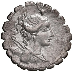 Roman coins Republic - Postumia - A. Albinus Sp. f. - Denario (96 a.C.) T...