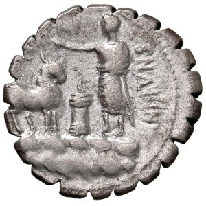 Roman coins Republic - Postumia - A. Albinus Sp. f. - Denario (96 a.C.) T...