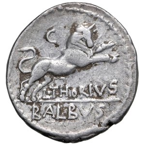 Roman Coins of the Republic - Thoria - L. Thorius Balbus - Denarius (105 B.C.) Te...
