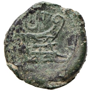 Römische Münzen aus der Republik – Titia – Q. Titius – As (90 v. Chr.) Januskopf …