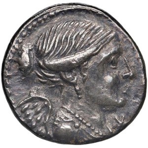 Roman Coins of the Republic - Valeria - L. Valerius Flaccus - Denarius (108–107 B.C.E.)...