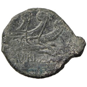 Monety rzymskie z okresu republiki – Vibia – C. Vibius C.f. Pansa – As (90 p.n.e.) Test...