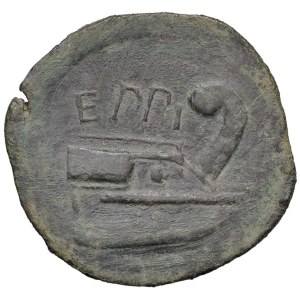 Roman coins Republic - MAGNVS PIVS IMP. F, EPPIVS LEG (45-44 a.C.) Asse (...