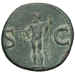 Roman Empire Coins - Agrippa - As (minted under Caligula) - Head of ...
