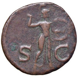 Roman Empire Coins - Claudius (41–54) As - Head to the right - R/ Minerva and...
