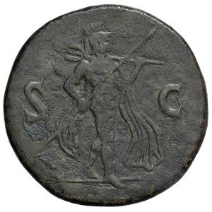 Roman Empire Coins - Titus (79–81) Sesterce - Laureate head facing right - R/ ...
