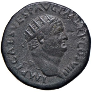 Roman coins Empire - Tito (79-81) Dupondio - Testa radiata a d. - R/ Ve...