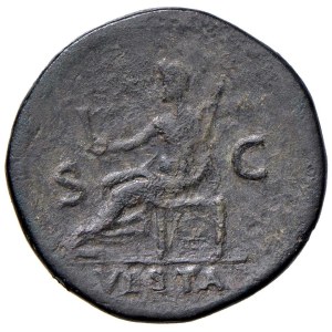 Roman coins Empire - Tito (79-81) Dupondio - Testa radiata a d. - R/ Ve...