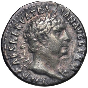 Roman Empire Coins - Trajan (98–117) Denarius - Laureated bust facing right - R...