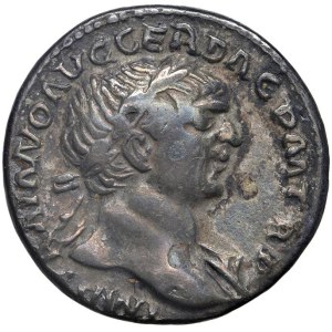 Roman Empire Coins - Trajan (98–117) Denarius - Laureate bust facing right - R...