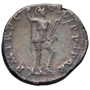Roman Coins of the Empire - Trajan (98–117) Denarius - Laureate bust facing right - R...