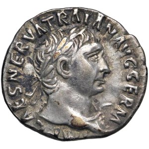 Roman coins Empire - Traiano (98-117) Denario - Testa laureata a d. - R...