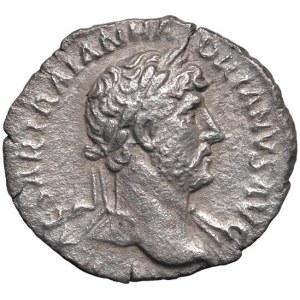 Roman Empire Coins - Hadrian (117–138) Denarius - Laureate bust facing right - ...