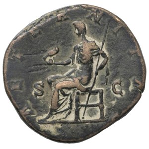 Pièces romaines de l'Empire - Faustine II (épouse de Marc Aurèle) Sestercio - ...