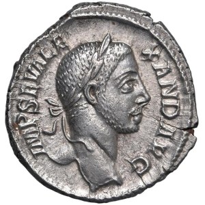 Roman Empire Coins - Alexander Severus (222–235) Denarius - Bust with a laurel wreath...