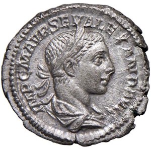 Roman Empire Coins - Alexander Severus (222–235) Denarius - Bust with a laurel wreath...