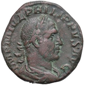 Roman coins Empire - Filippo I (244-249) Sesterzio - Busto radiato a d....